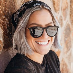 Benders University Heights North Park Black Polarized Sunglasses.